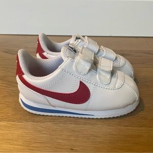 NIKE Cortez White/Varsity Red/Varsity Royal Toddler Size 7